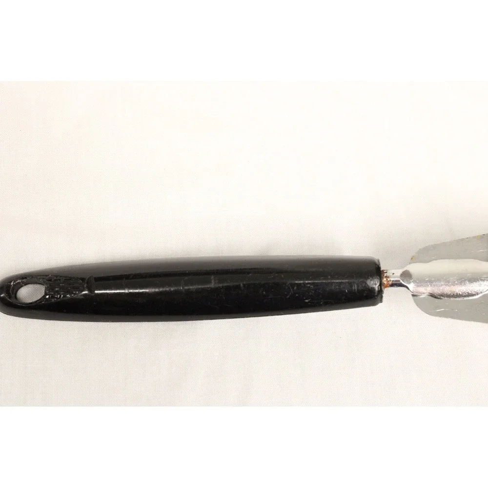 Ekco Spatula Chromium Plated USA Black Handle Vintage Kitchen Tool Retro